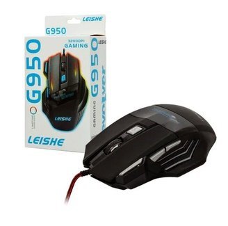 ماوس مضيء LEISHE G950 RGB Gaming Mouse