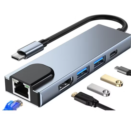 موزع منافذ  USB Hub / Type-C Hub 5in1